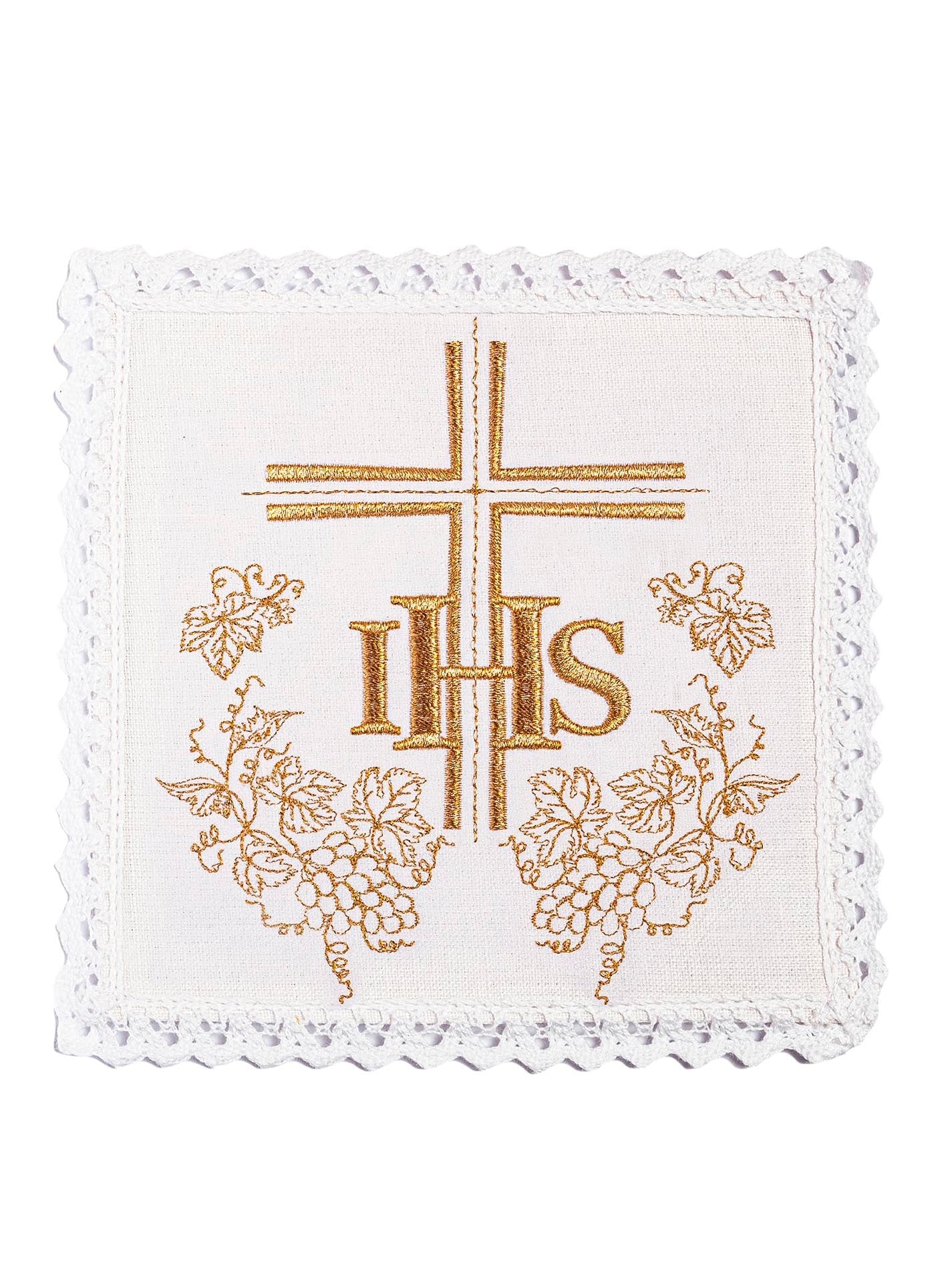 Embroidered Linen Chalice Linens