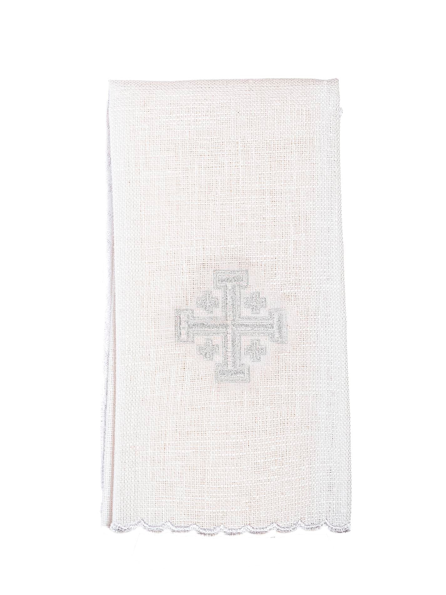 Linen Chalice Linens Embroidered with Jerusalem Cross