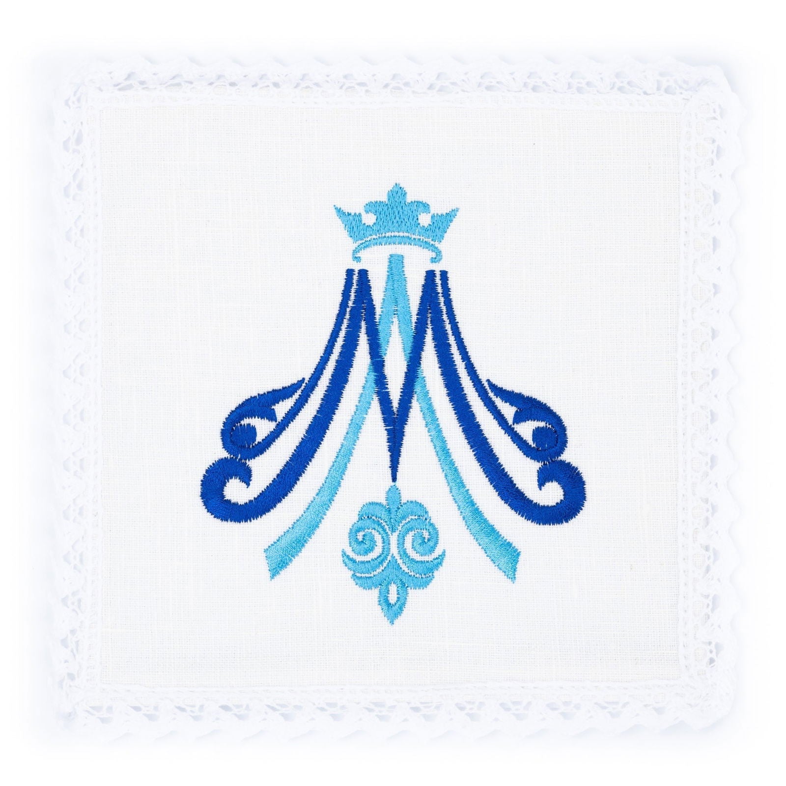 Marian altar linens set