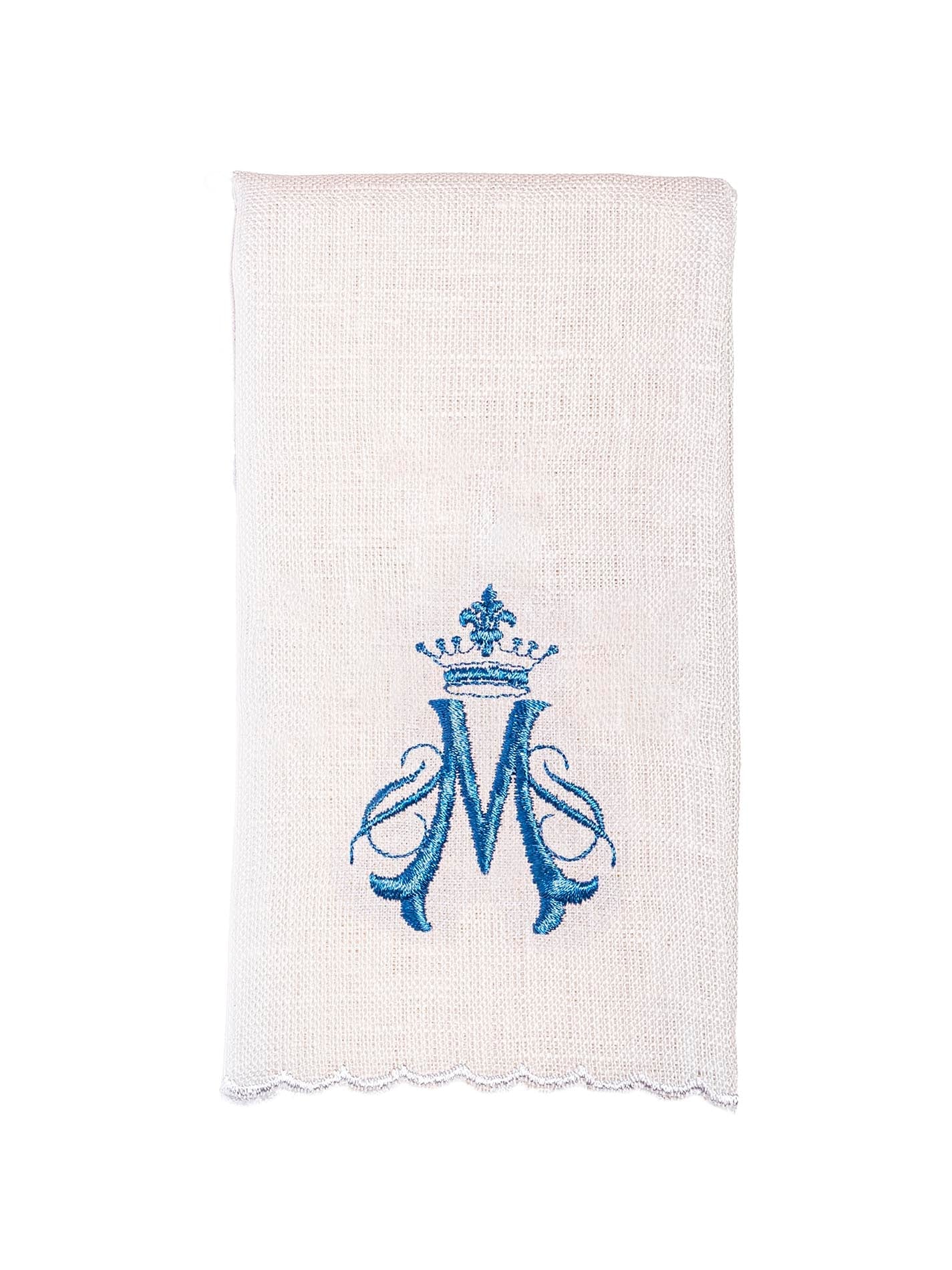 Linen Chalice Linens with Embroidered Mary Motif