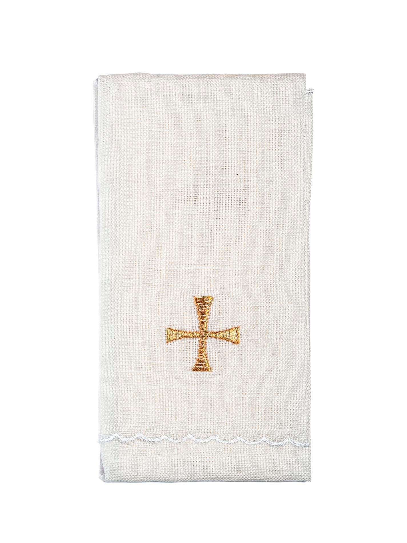 Linen Chalice Linens with Fish Motif