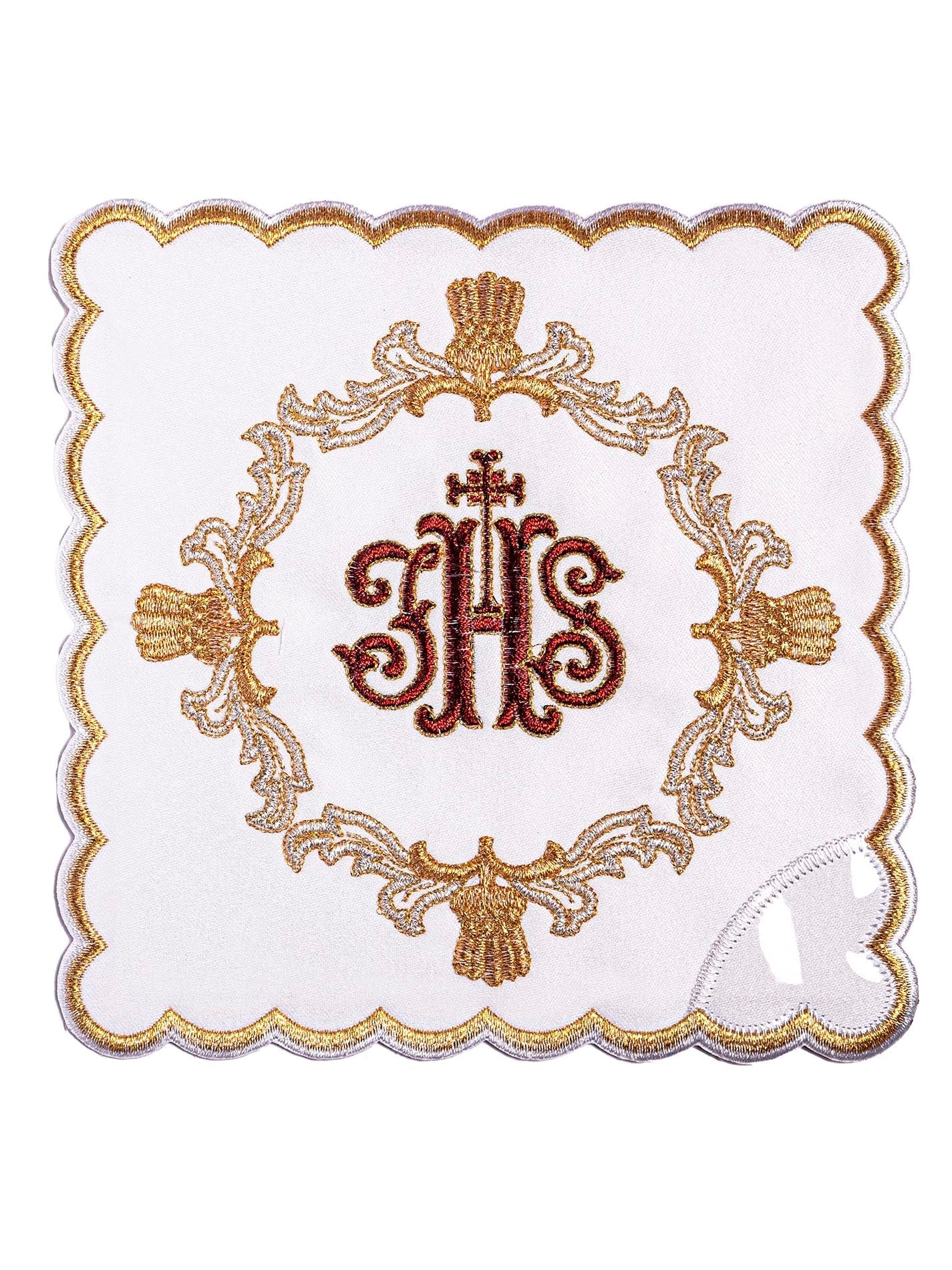 Chalice Linens with Red Embroidery