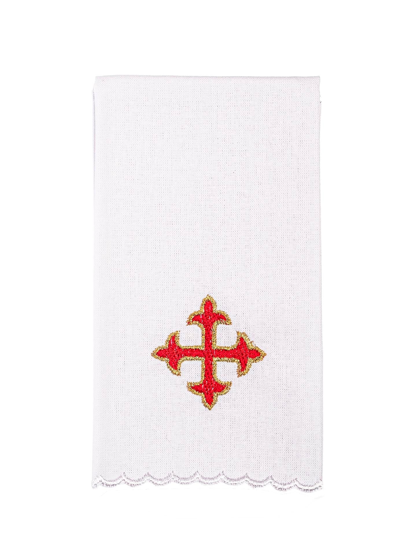 Chalice linens catholic with red embroidery