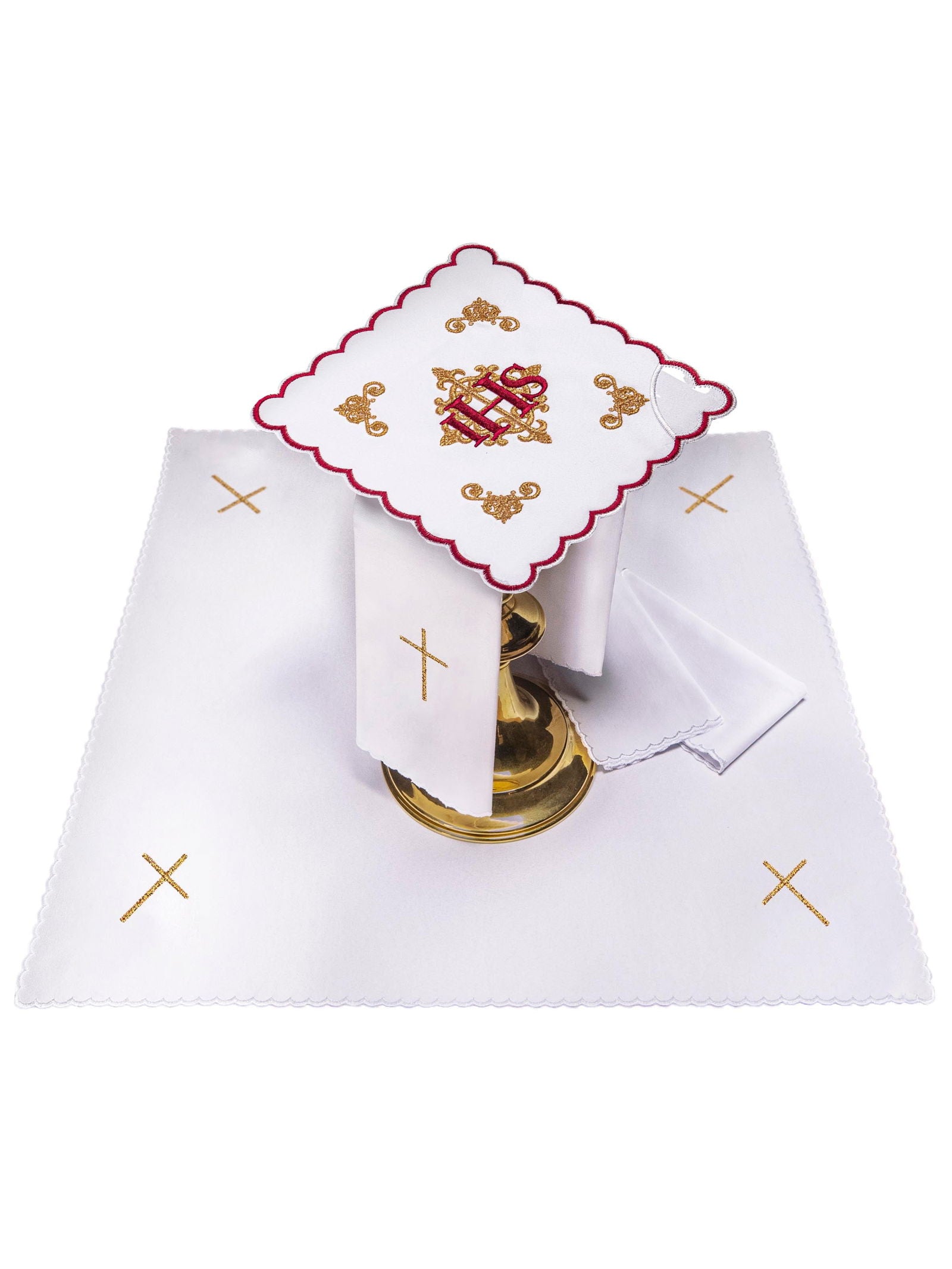 Embroidered Chalice Linens