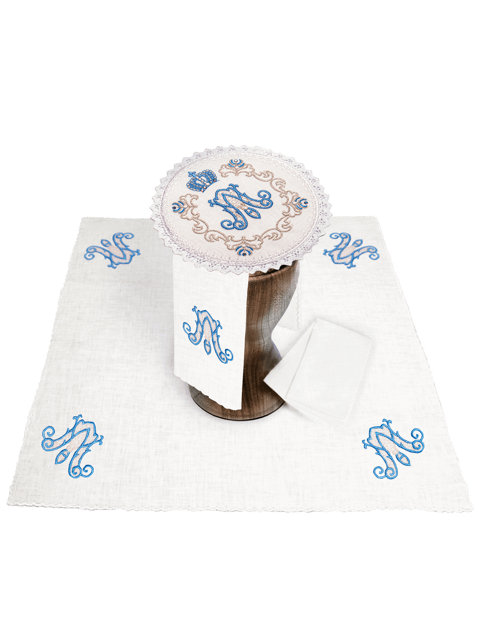 Chalice Linens with Marian Embroidery