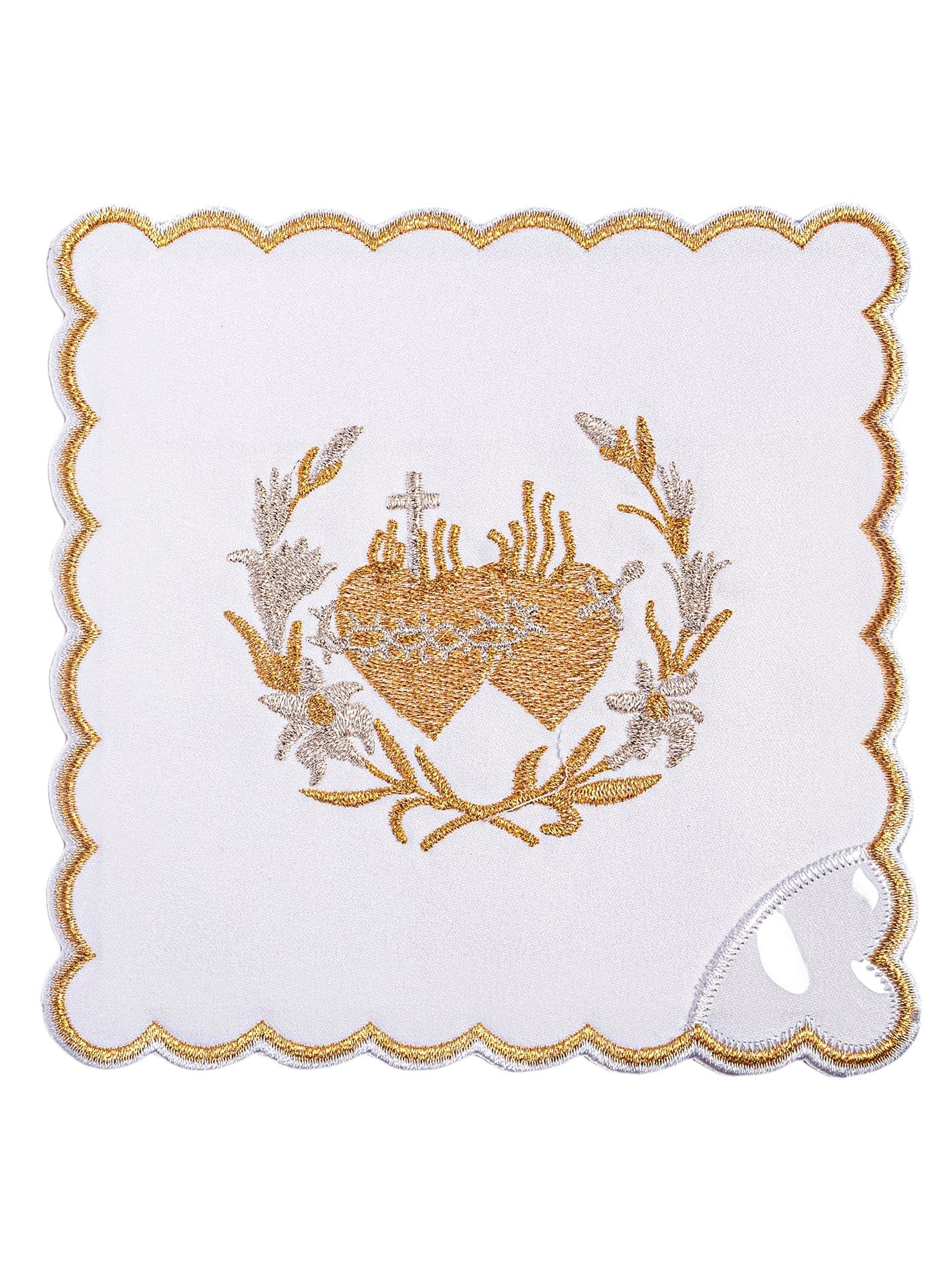 Chalice Linens with embroidered Sacred Heart