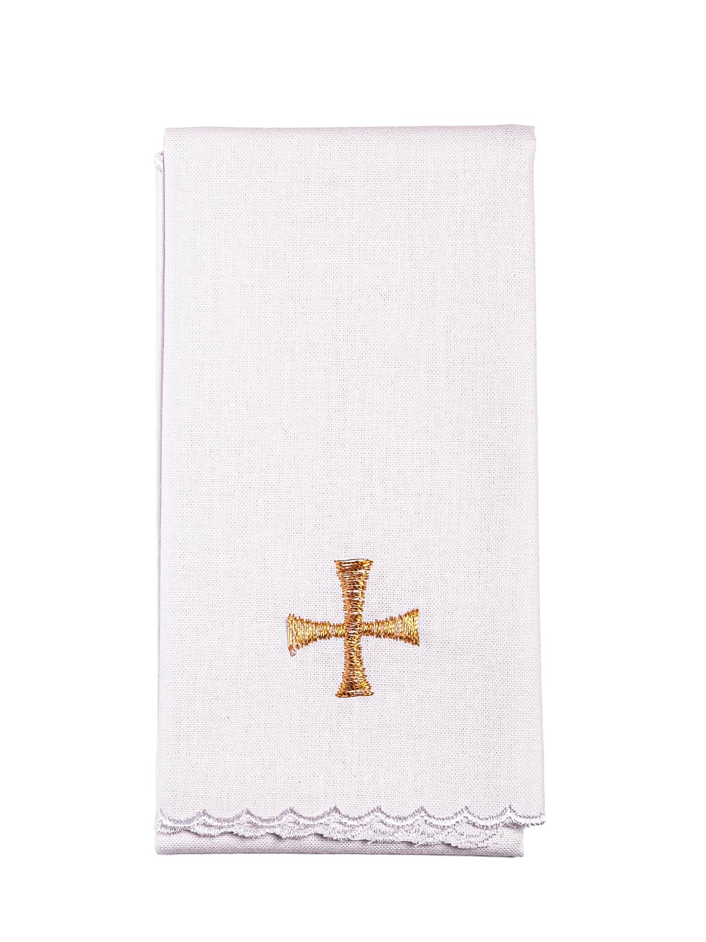 Chalice Linens with Golden Christmas Embroidery