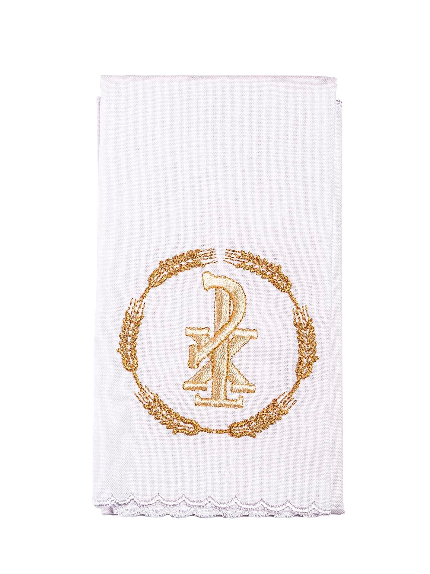 Chalice Linens with Golden PAX Embroidery