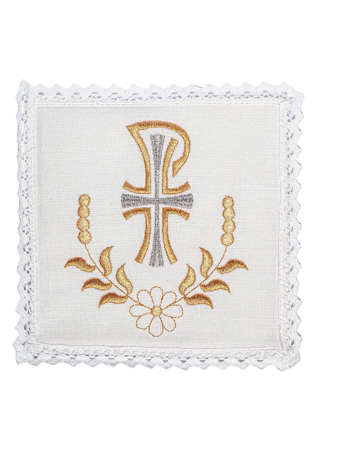 Chalice Linens with Golden PAX Motif