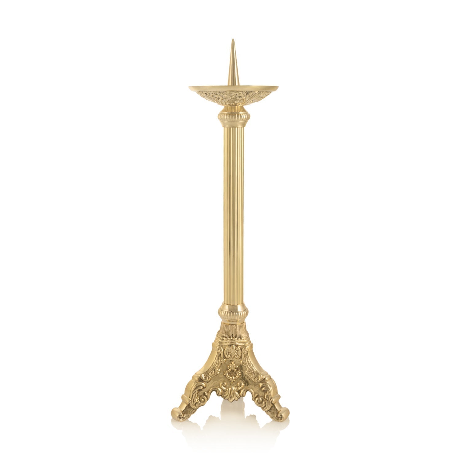 Candlestick - brass - 50 cm P107 - HAFTINAUSA.COM