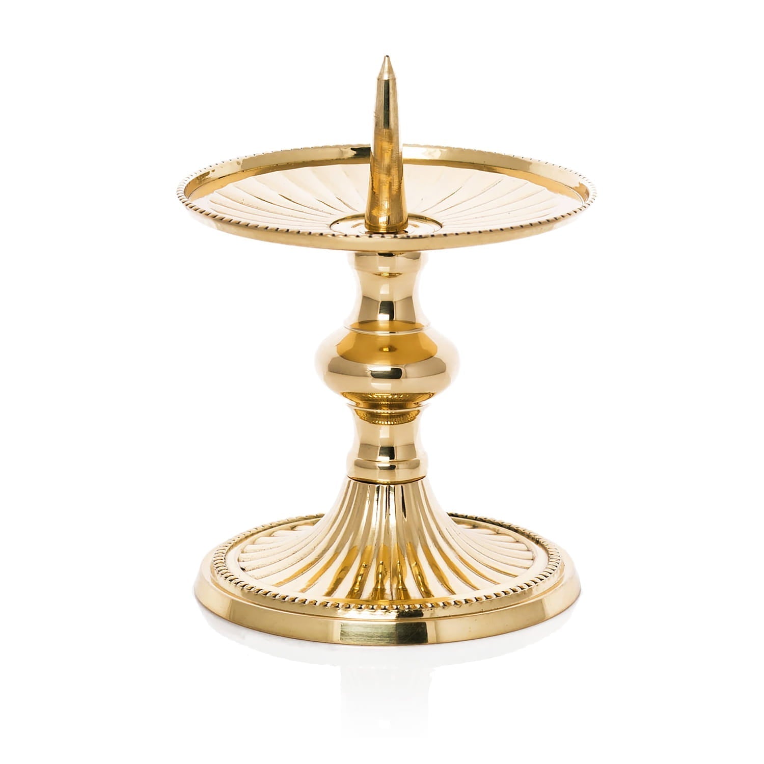 Candlestick - brass F - 86 - HAFTINAUSA.COM