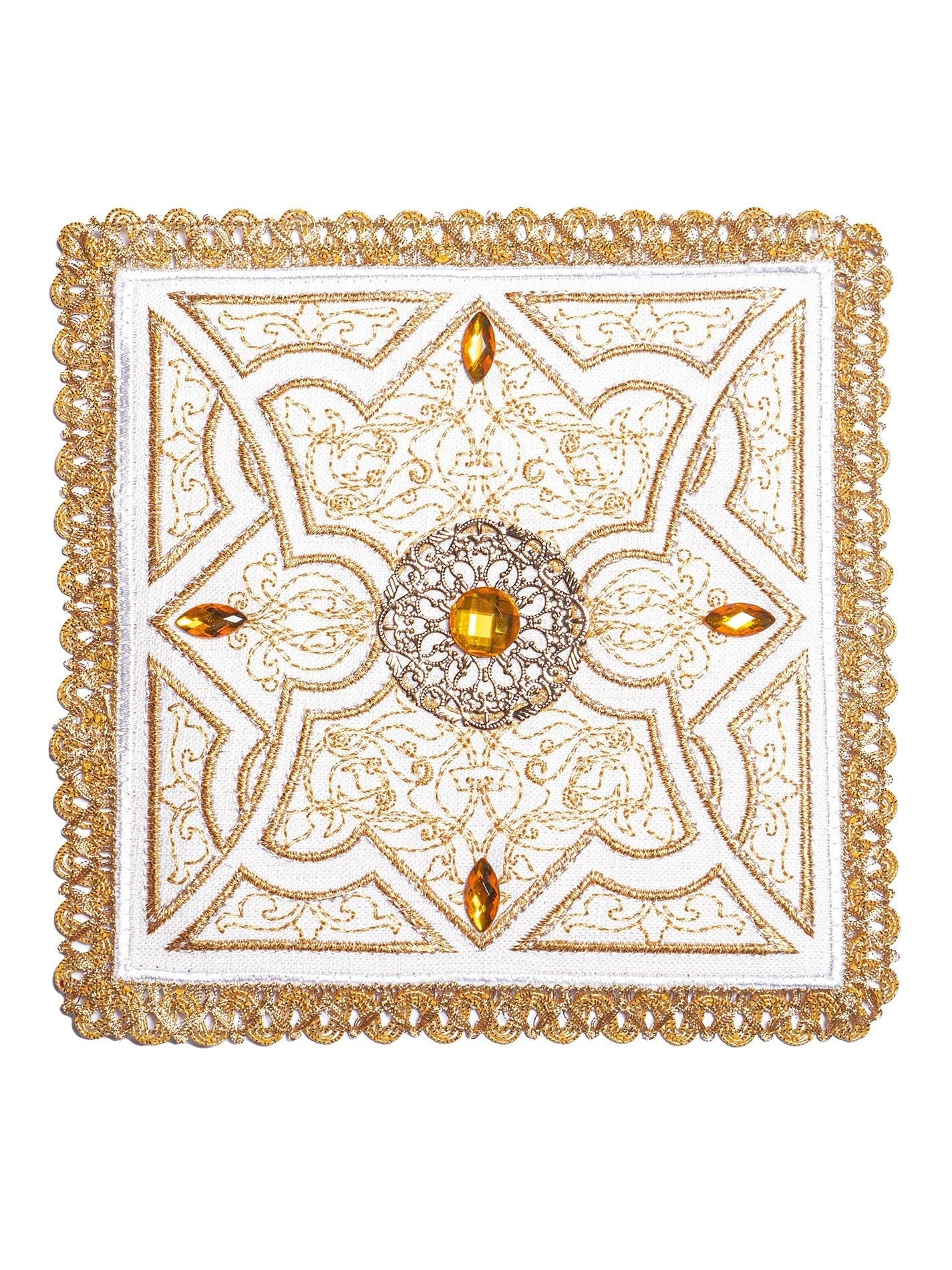 Chalice Linens Elaborately Decorated with Embroidery LE/5002 - HAFTINAUSA.COM
