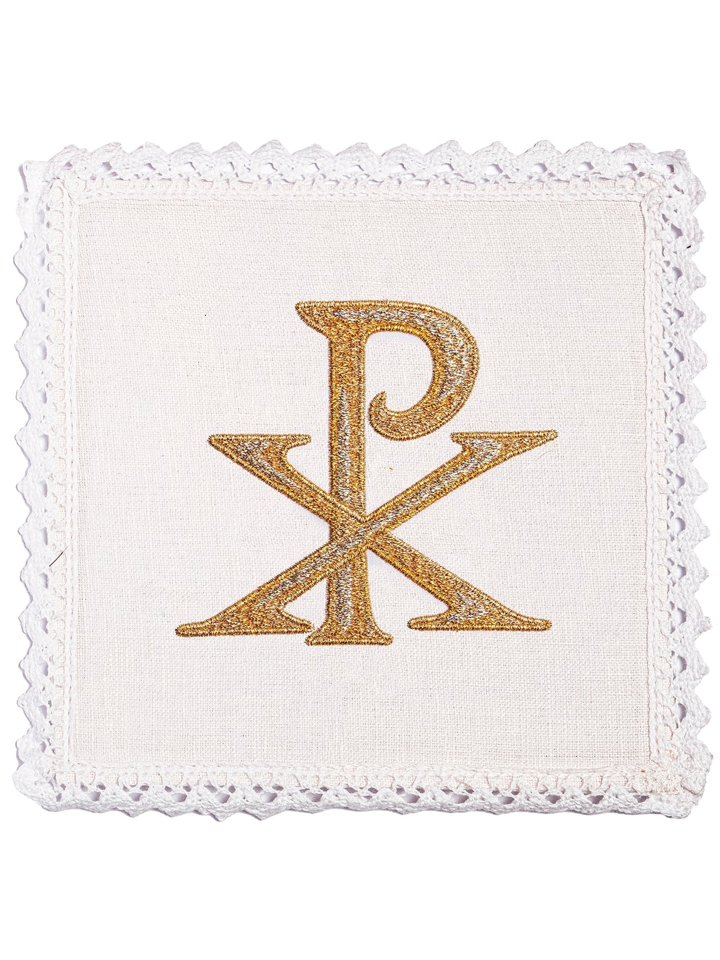 Chalice Linens made of linen with PAX symbol KKL/178 - HAFTINAUSA.COM