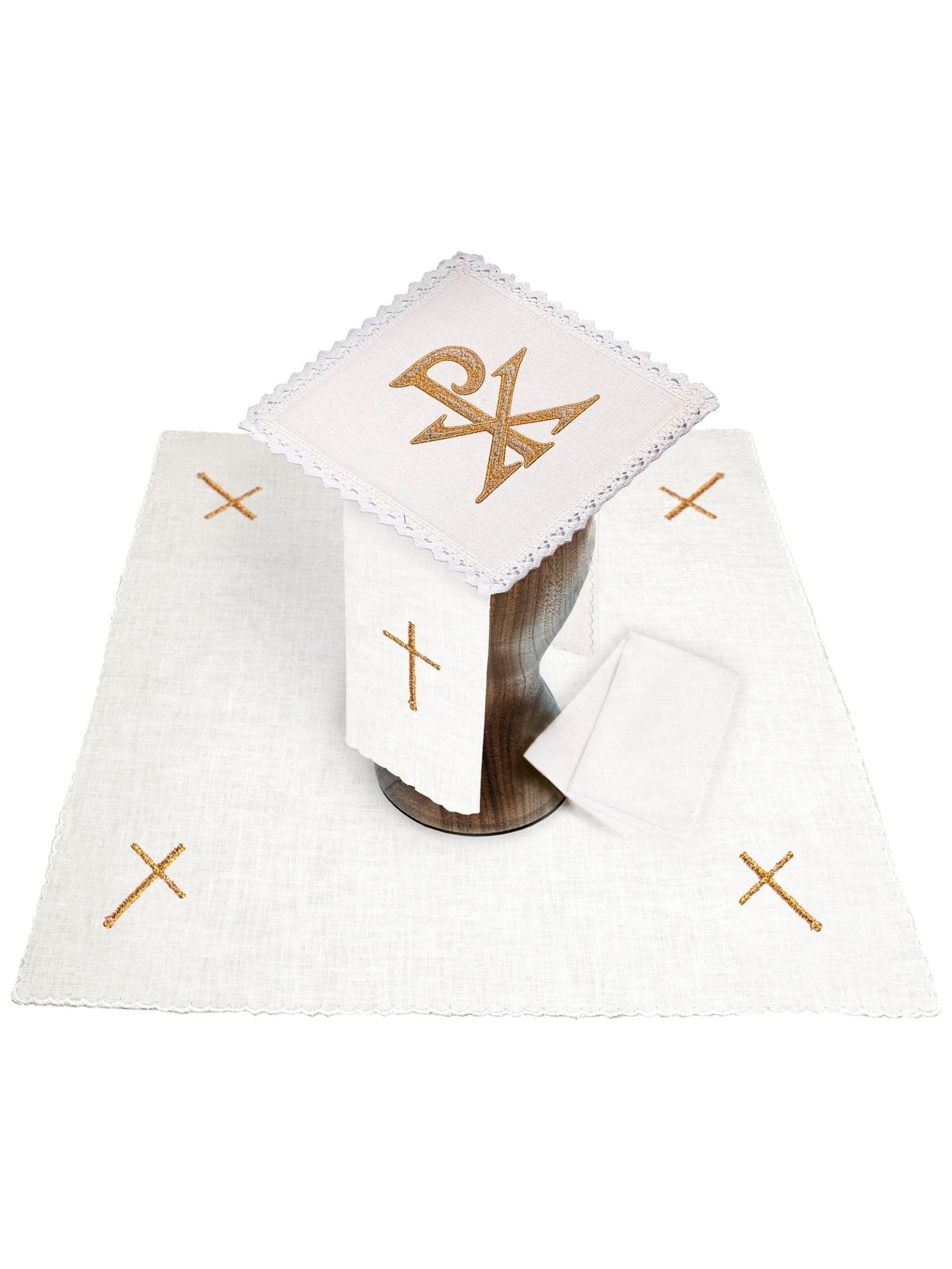 Chalice Linens made of linen with PAX symbol KKL/178 - HAFTINAUSA.COM