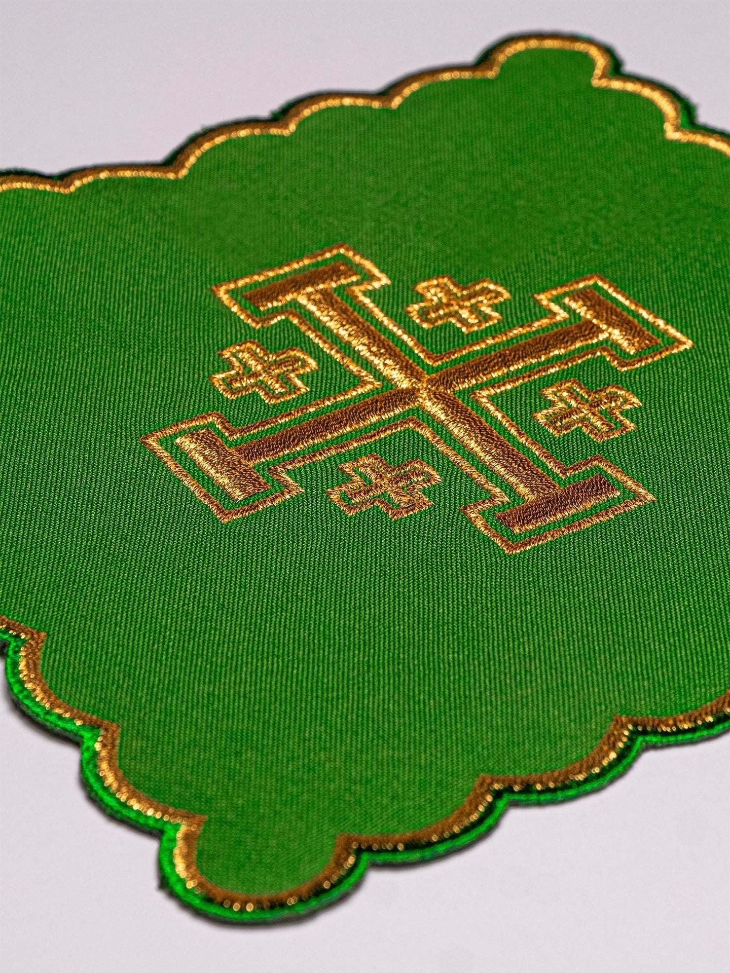 Chalice Linens with Cross Motif KK/030/01 - HAFTINAUSA.COM