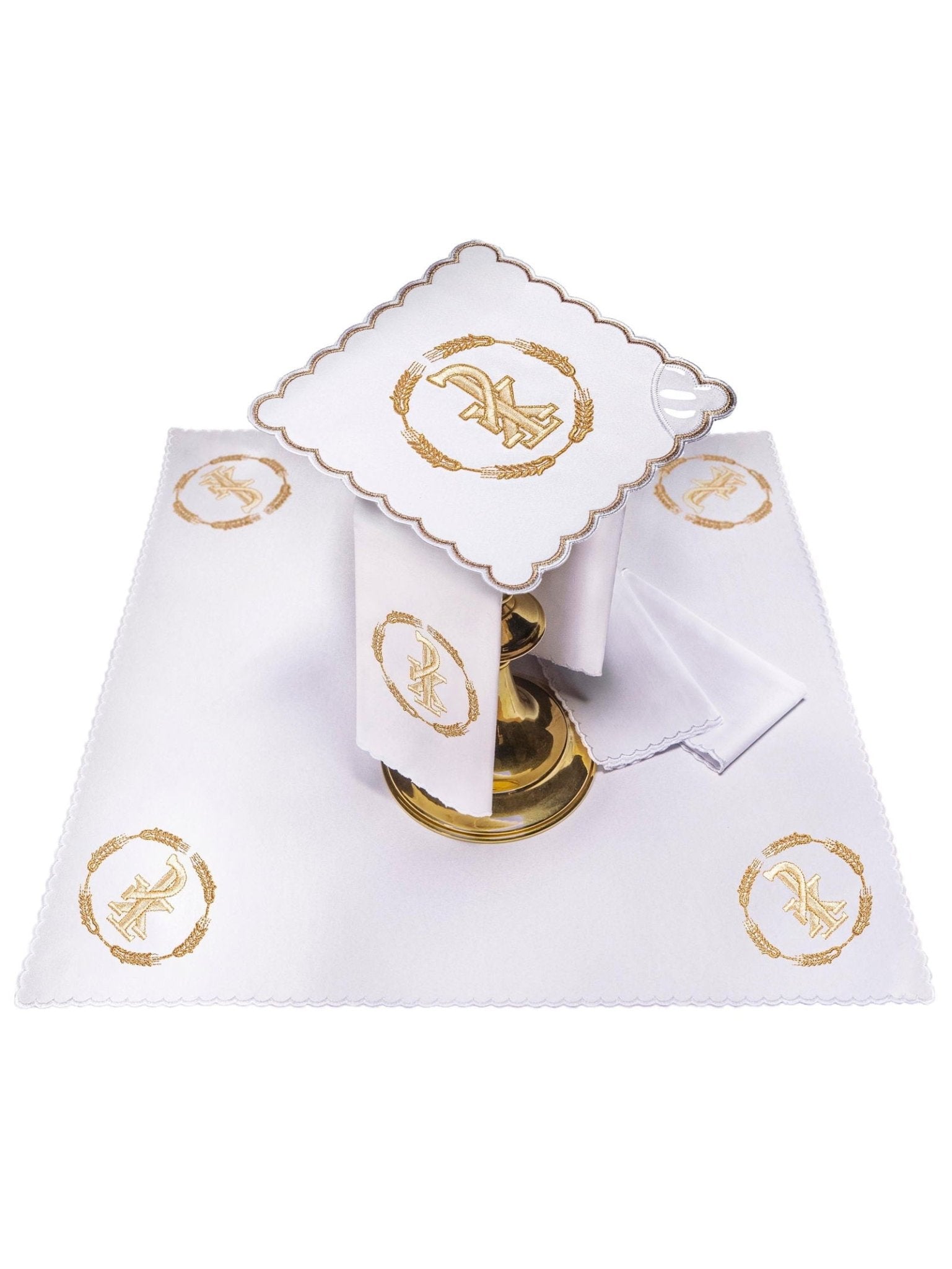 Chalice Linens with Golden PAX Embroidery KK/054 - HAFTINAUSA.COM
