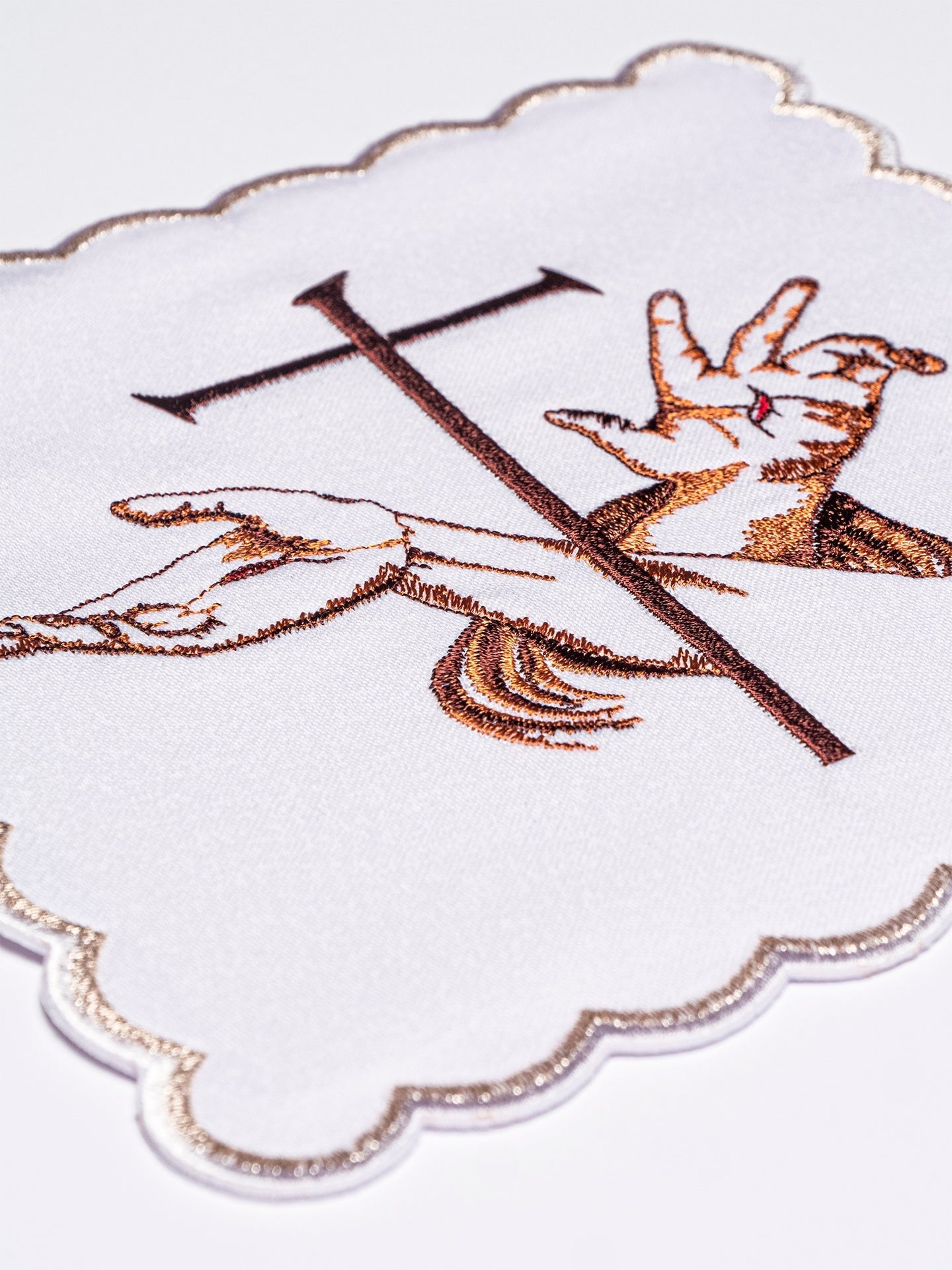 Chalice Linens with The Franciscans symbol KK/022 - HAFTINAUSA.COM