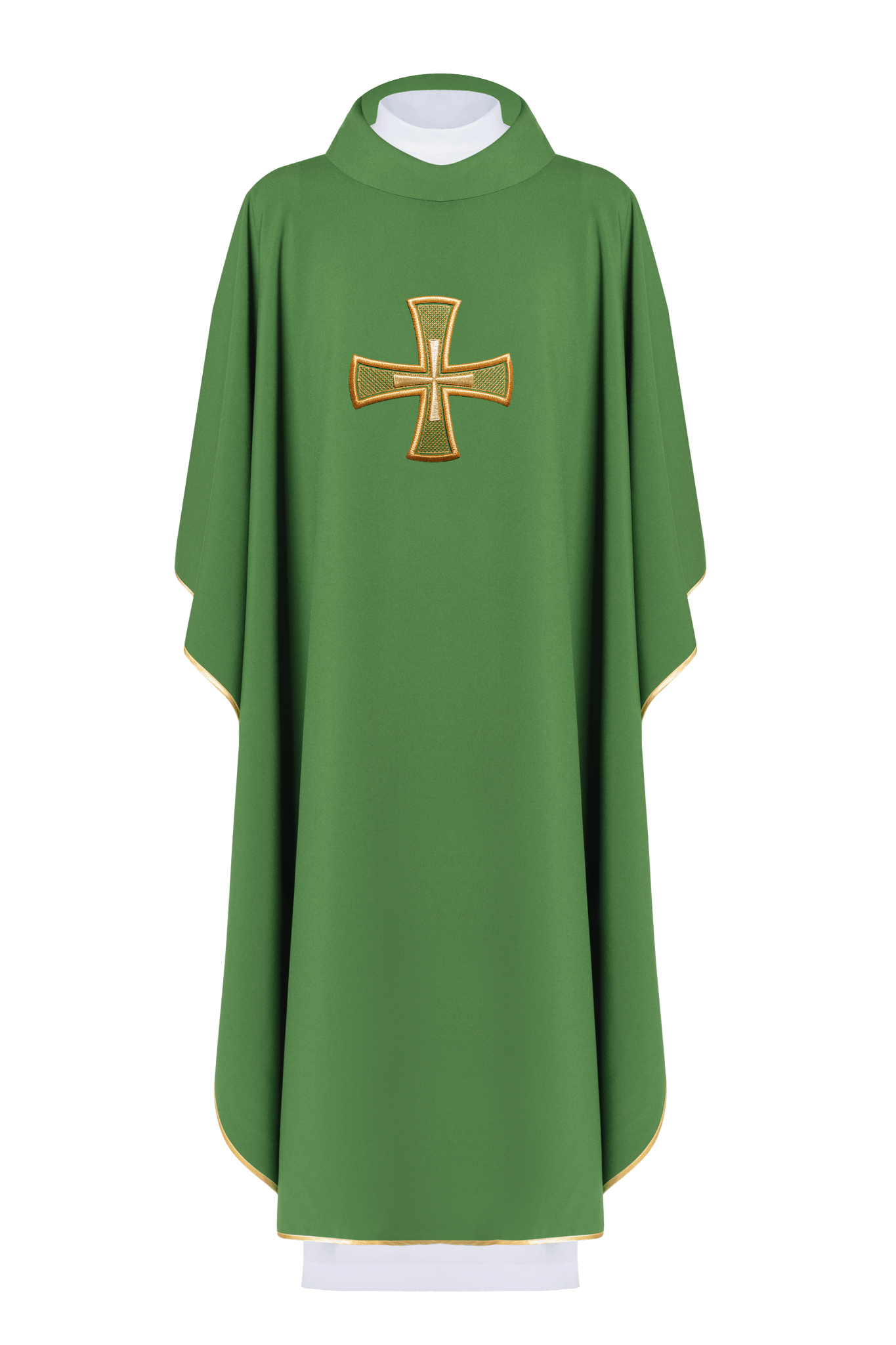 Chasuble embroidered with Green Cross KOR/258/01/12 - HAFTINAUSA.COM