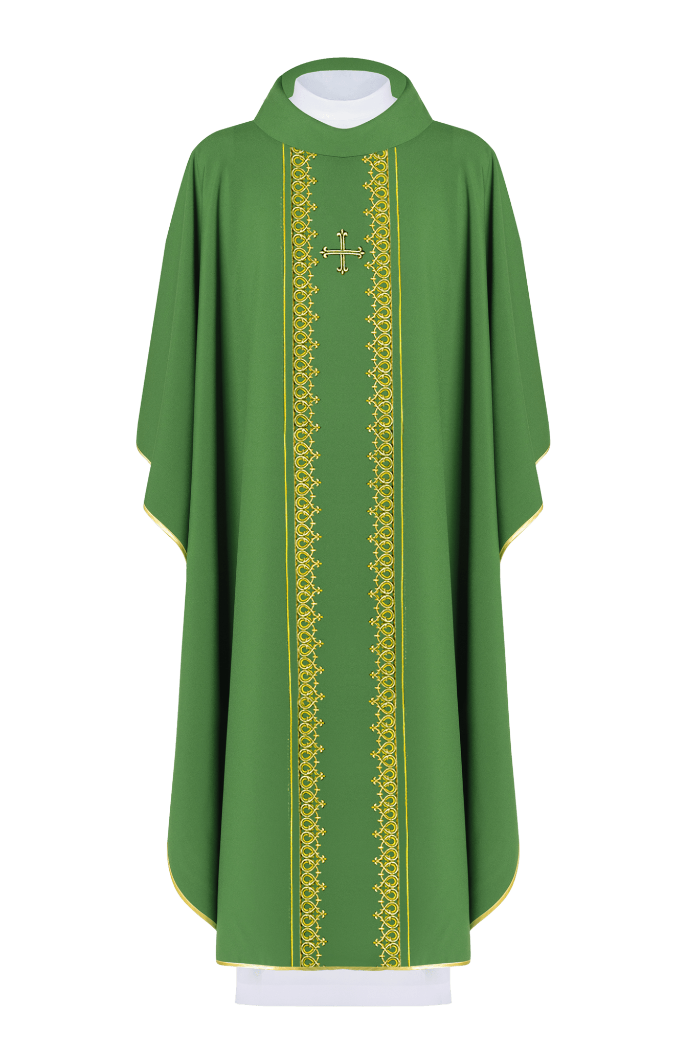 Chasuble embroidered with Green Cross KOR/272/01/54 - HAFTINAUSA.COM