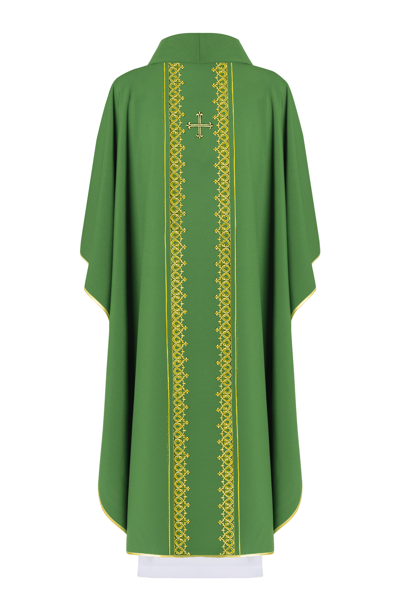 Chasuble embroidered with Green Cross KOR/272/01/54 - HAFTINAUSA.COM