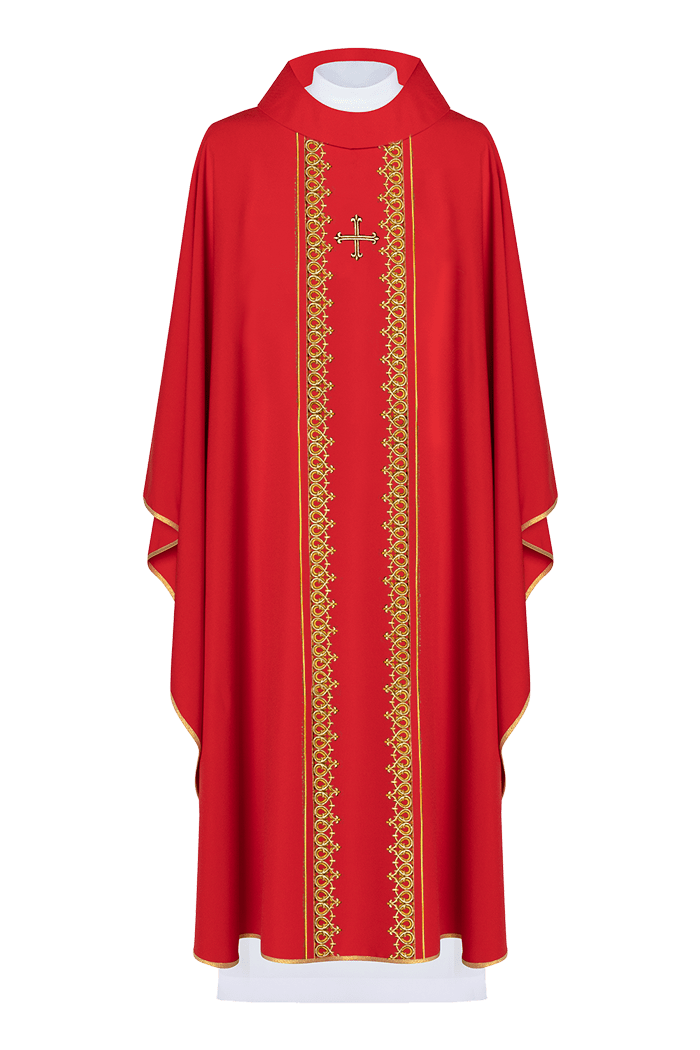 Chasuble with wide embroidery KOR/272/02/54 - HAFTINAUSA.COM