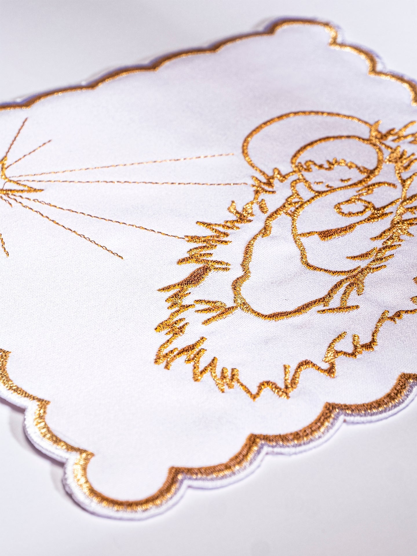 Christmas chalice linens set with embroidered Jesus child KK/124 - HAFTINAUSA.COM