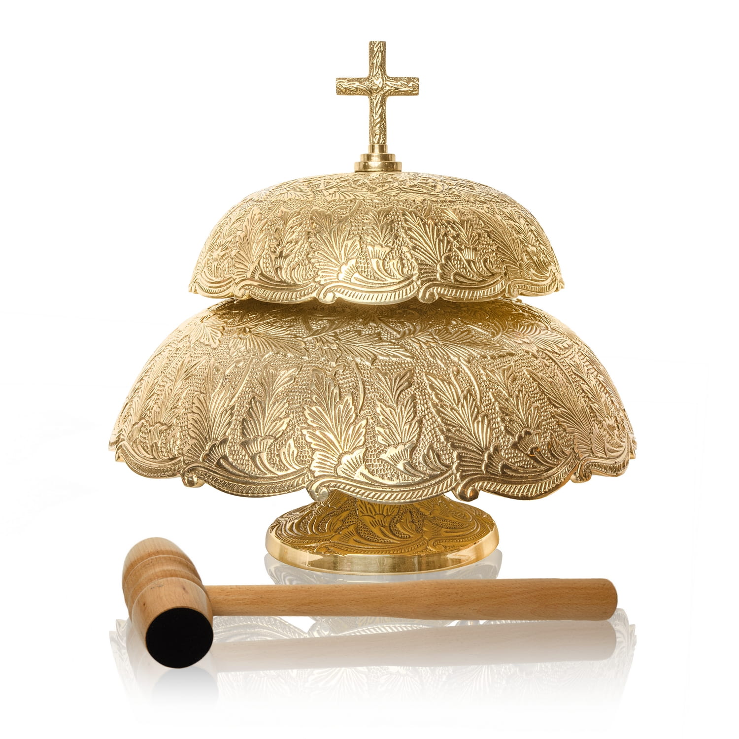 Gong - brass - wooden mallet P135 - HAFTINAUSA.COM