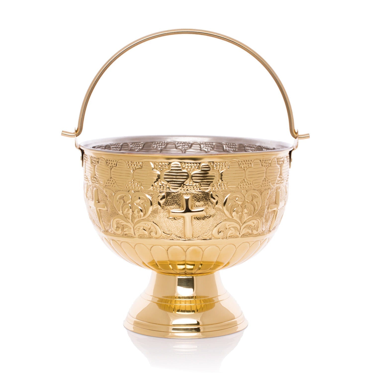 Holy water bucket - brass HWF - 1036 - HAFTINAUSA.COM