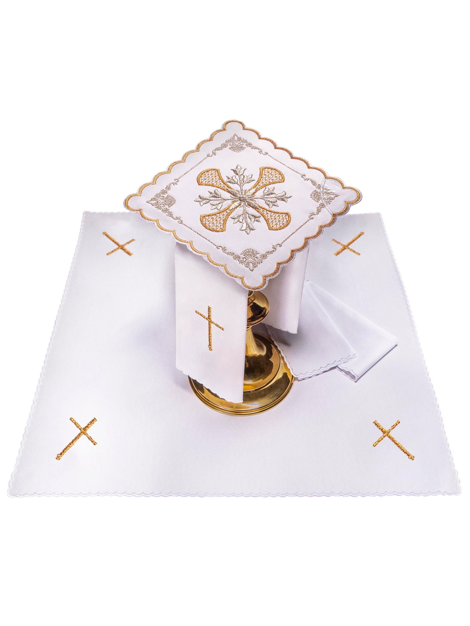 Embroidered Chalice Linens