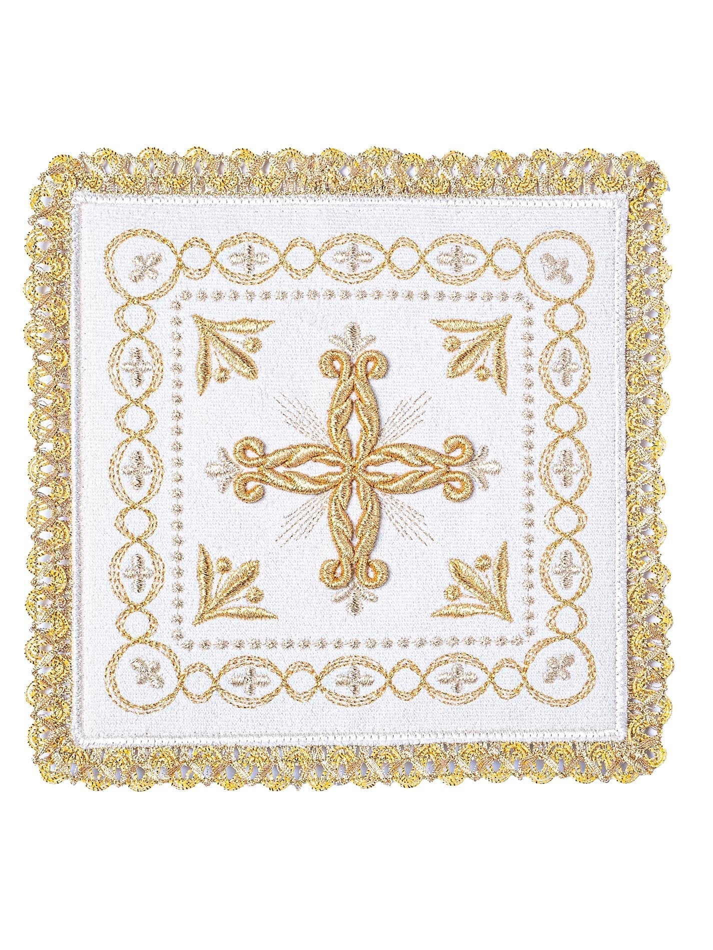 Chalice Linens made of natural linen and ecru velvet