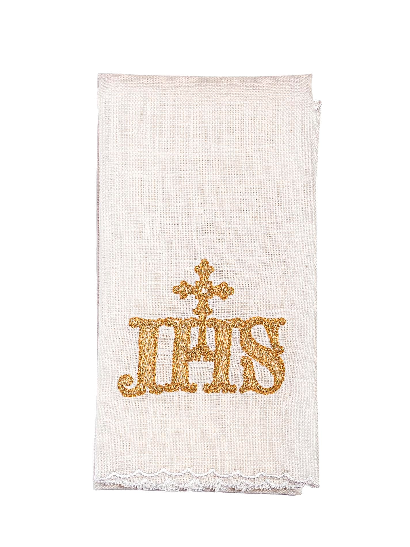 Embroidered altar linen IHS KKL/82