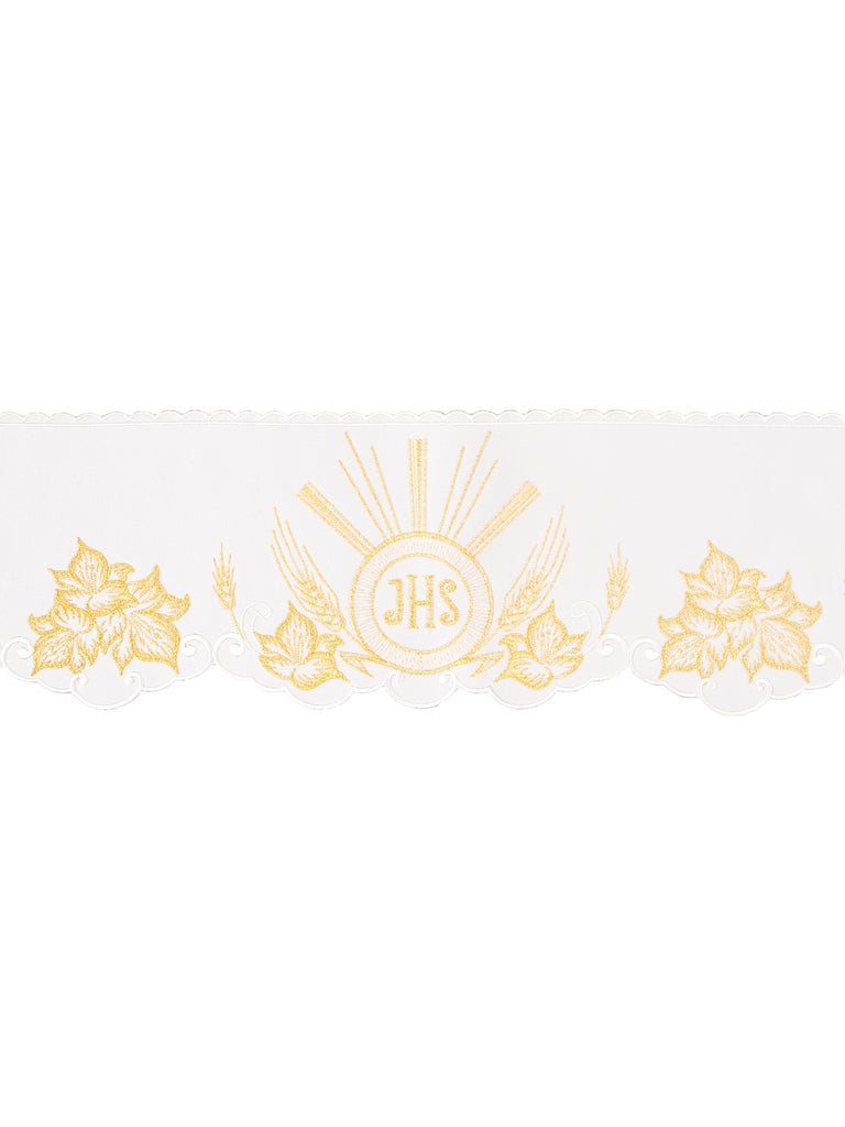 Metraż z haftem czołowym IHS Biały