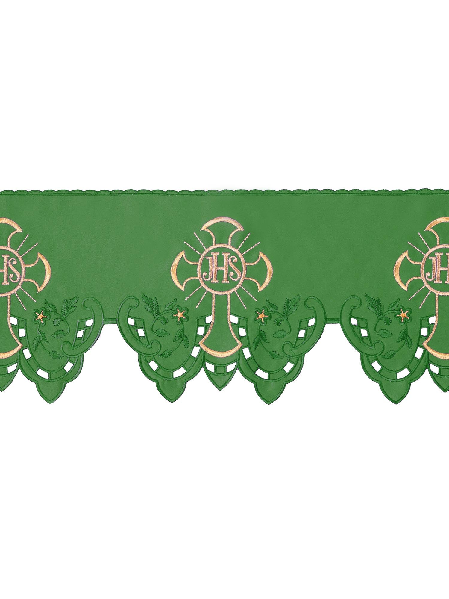 Metric with front embroidery IHS Cross Green