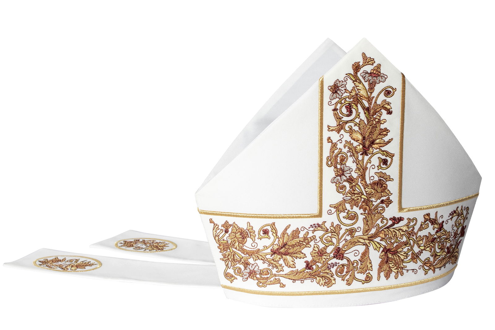 Bishops mitre with rich embroidery