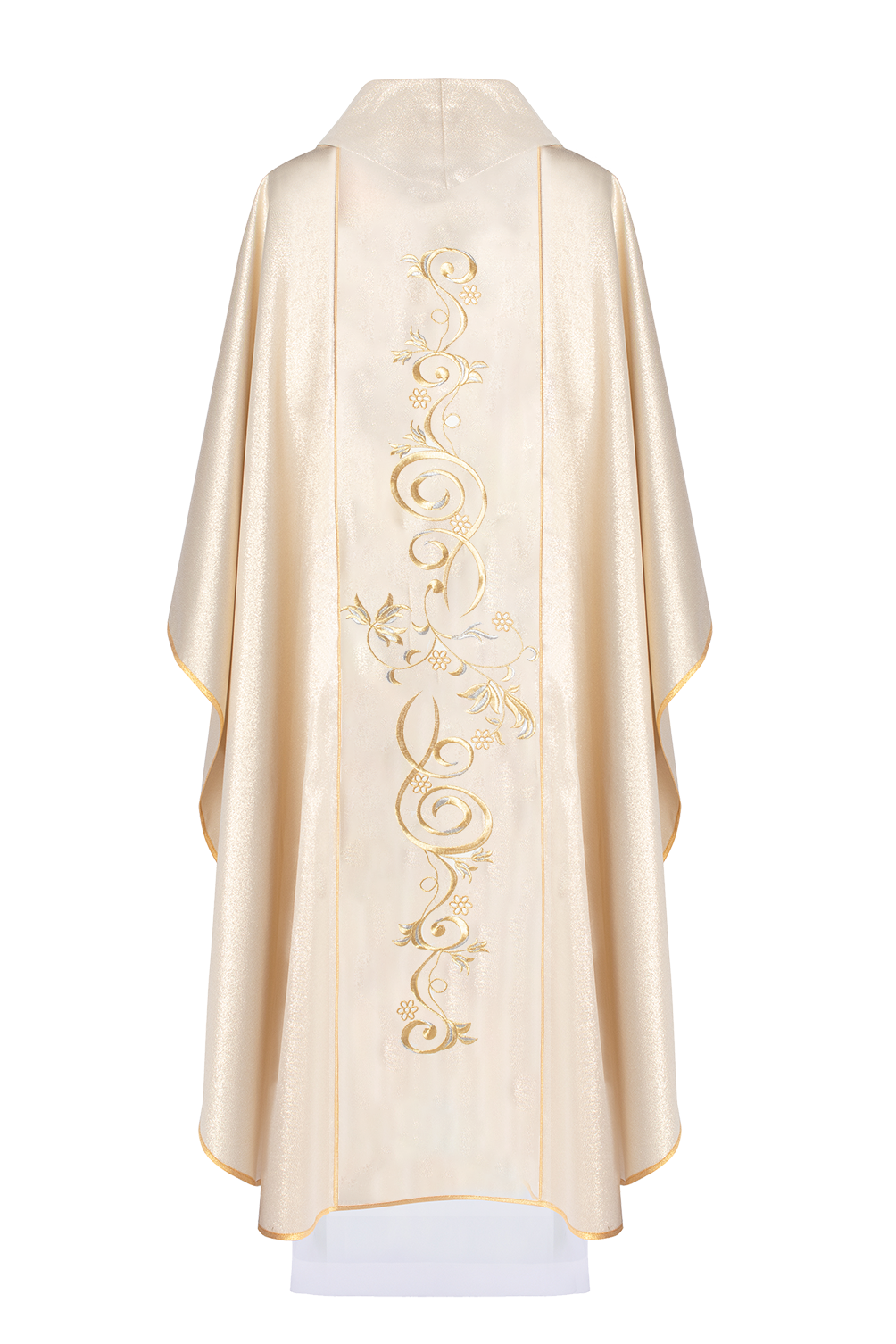 Shiny chasuble with an image of the Holy Family