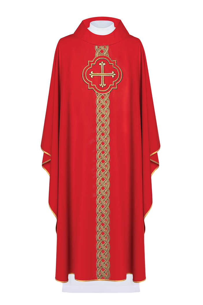 Chasuble embroidered with Red Cross