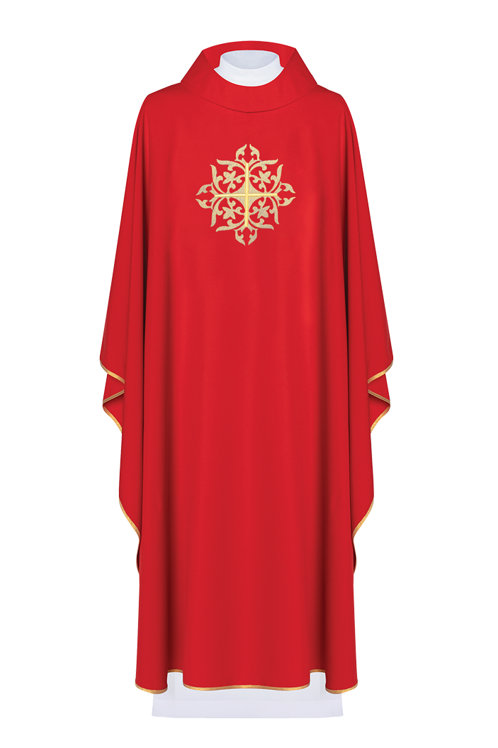 Chasuble with modern Cross - HAFTINAUSA.COM