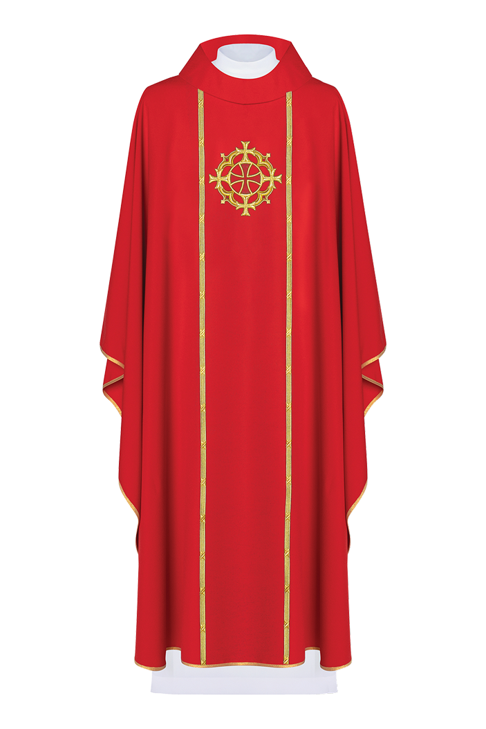 Chasuble embroidered with Red Cross