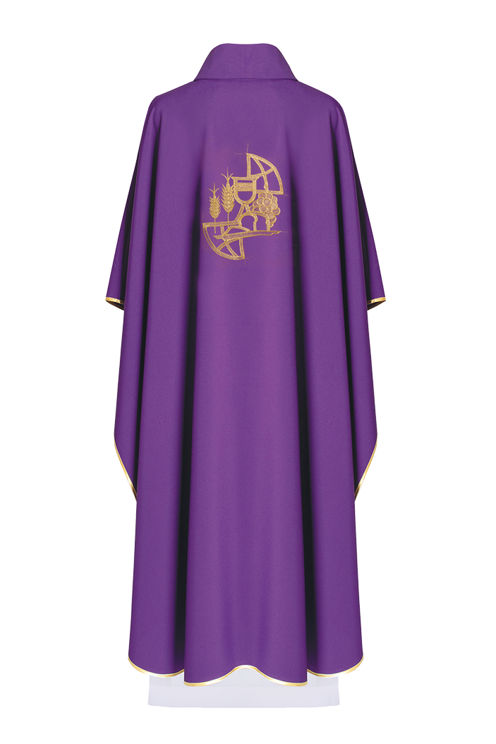 Chasuble embroidered with Purple Cross