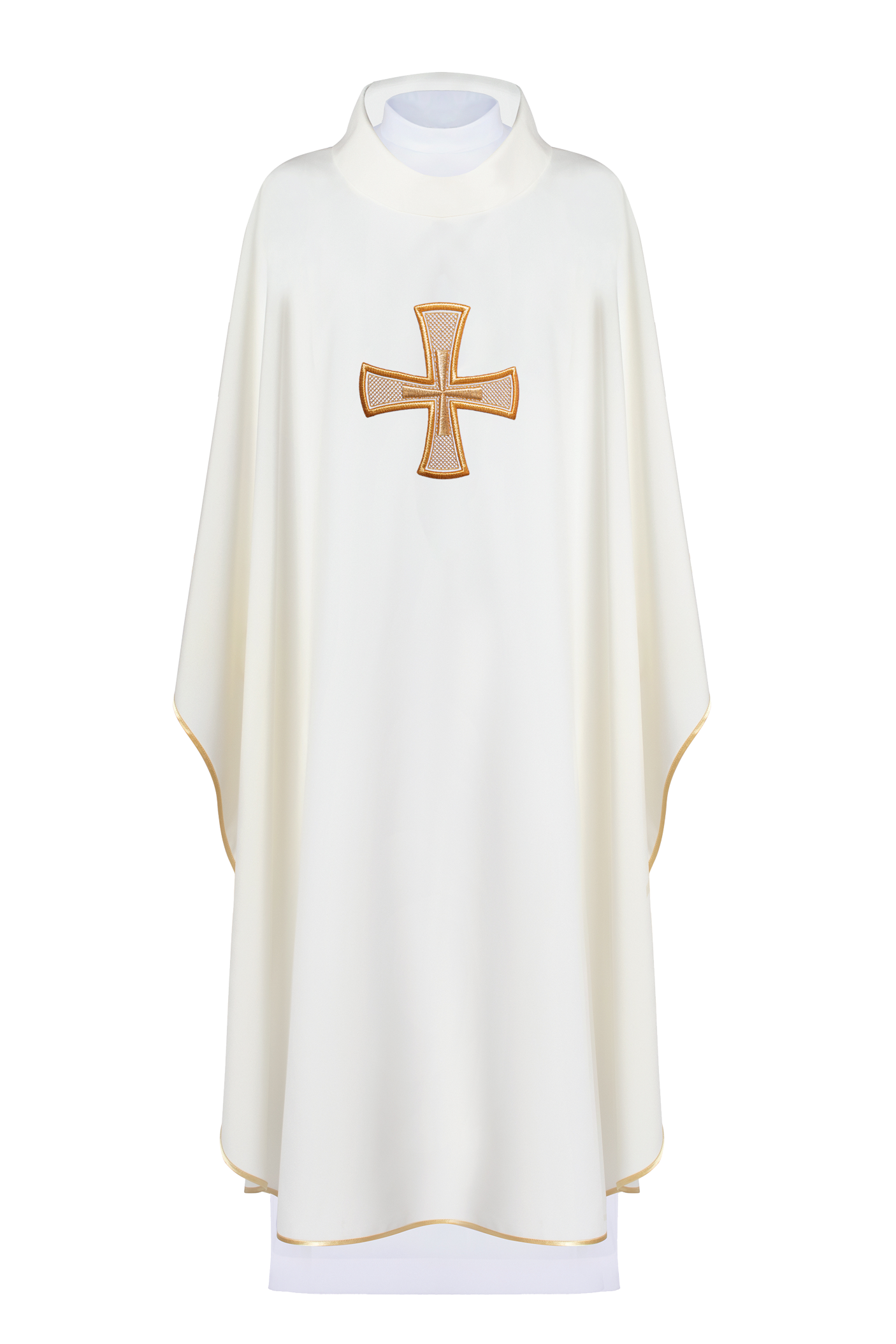 Chasuble embroidered with ecru Cross - HAFTINAUSA.COM