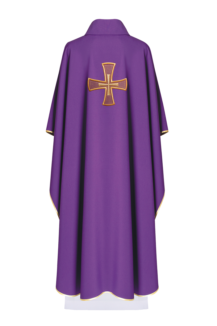 Chasuble embroidered with Purple Cross