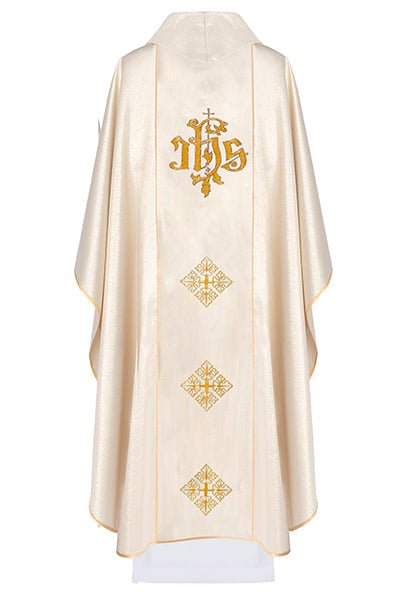 Gold Chasuble with image of Divine Mercy