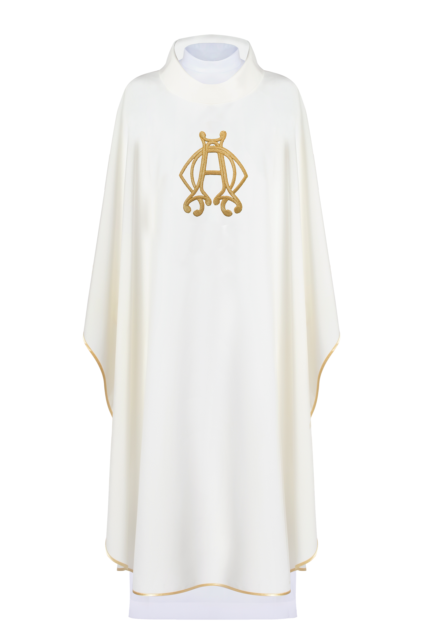 Simple chasuble with Alfa Omega embroidery