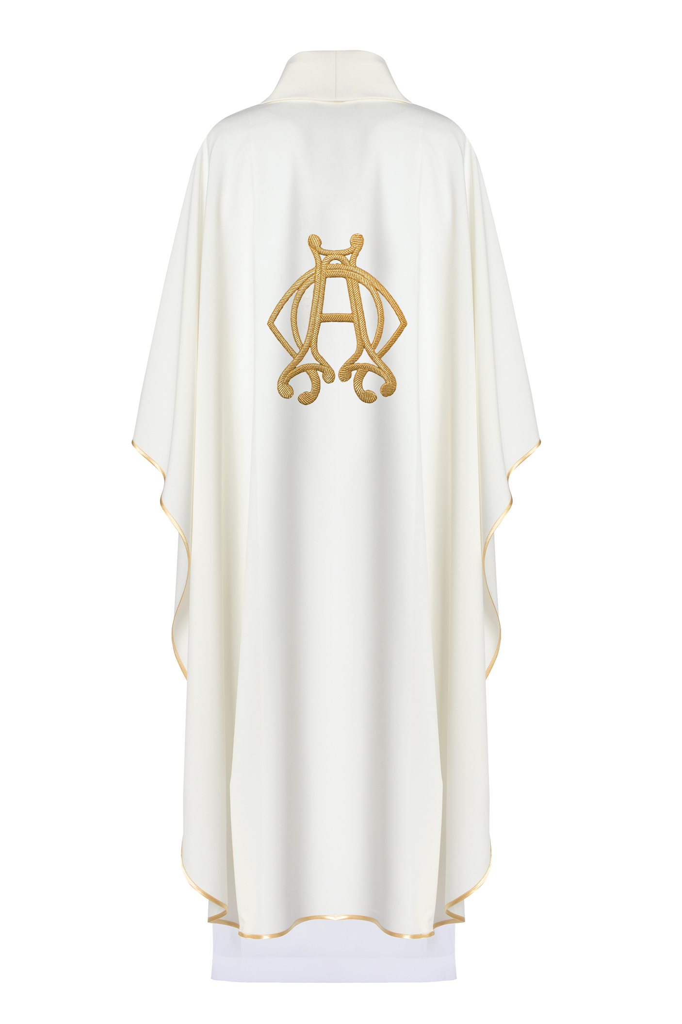 Simple chasuble with Alfa Omega embroidery