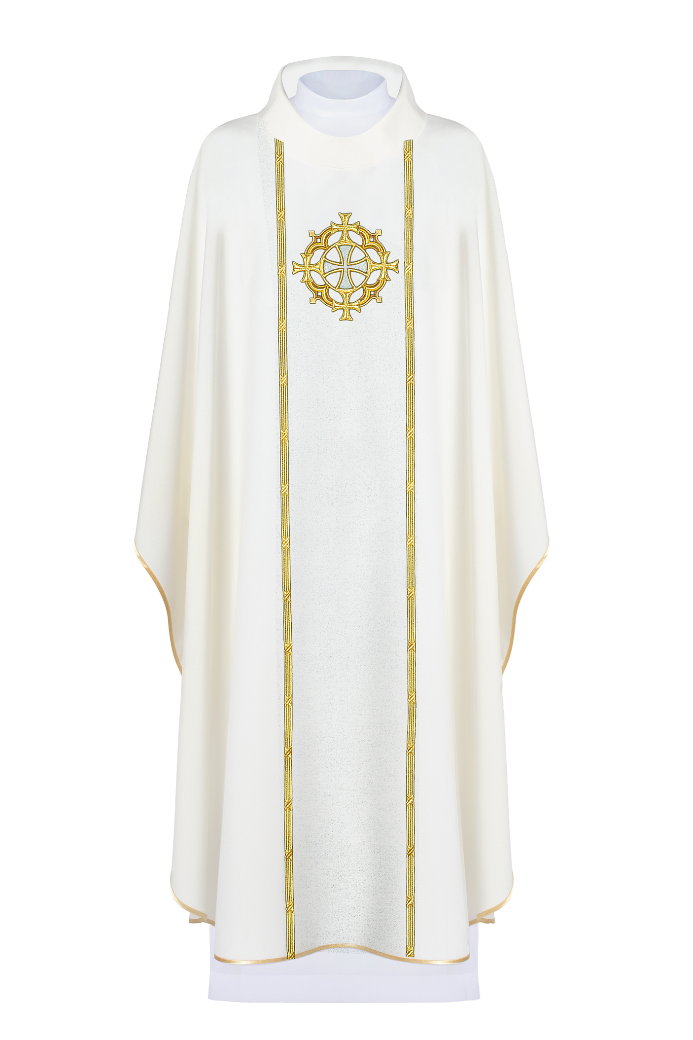 Chasuble embroidered with ecru Cross