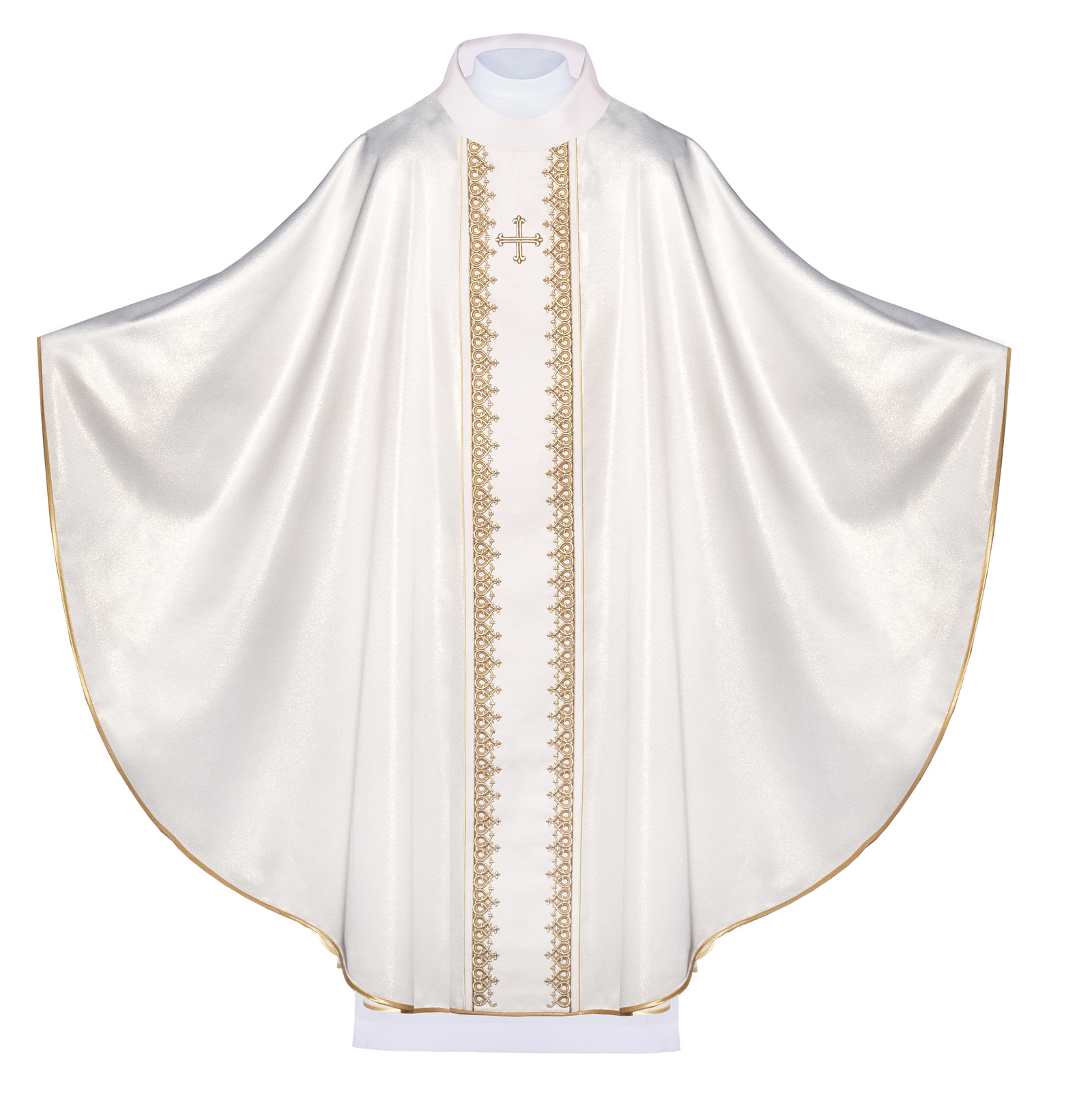 Chasuble embroidered with ecru Cross - HAFTINAUSA.COM