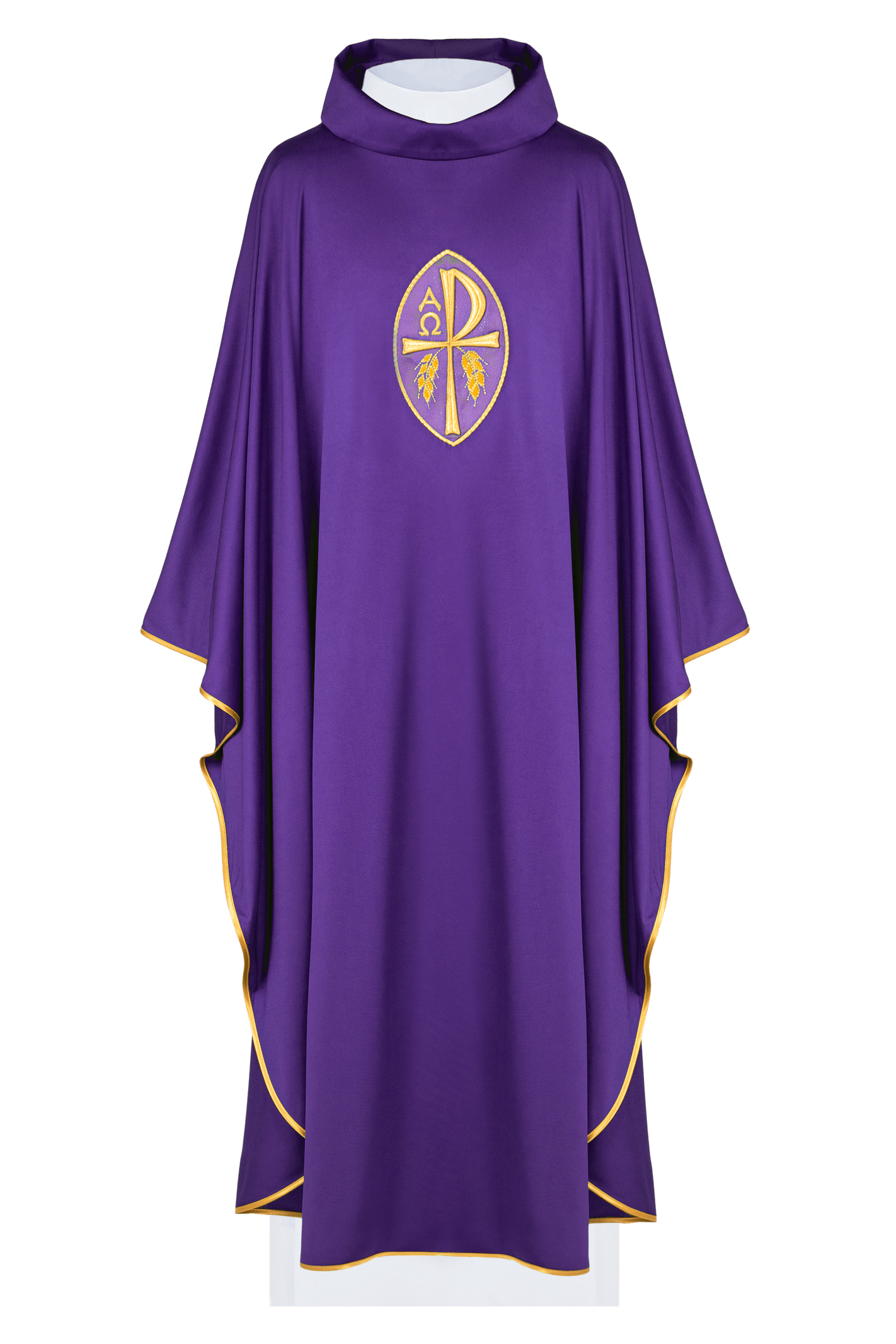 Purple chasuble made of light SACROLITE texture