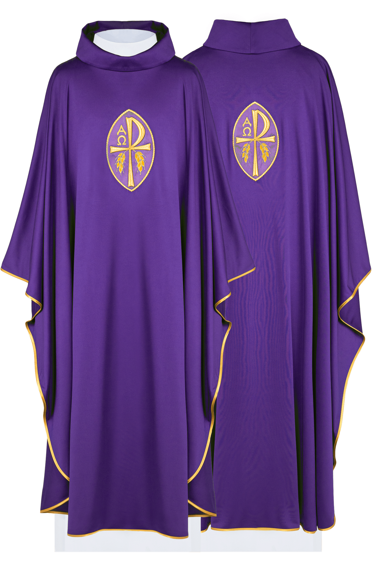 Purple chasuble made of light SACROLITE texture