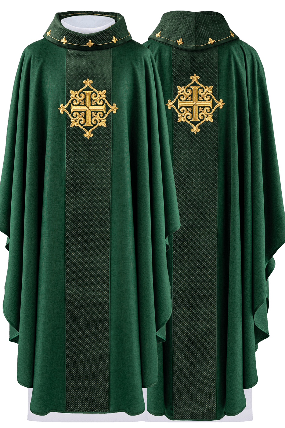 Chasuble embroidered with Green Cross