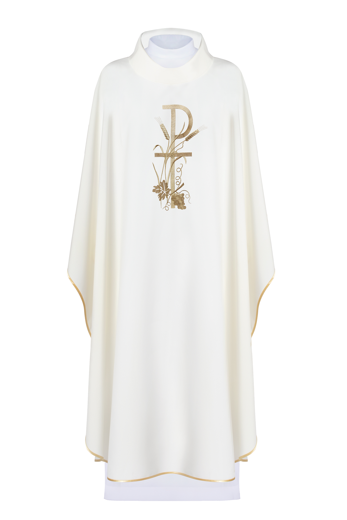 Chasuble embroidered in ecru